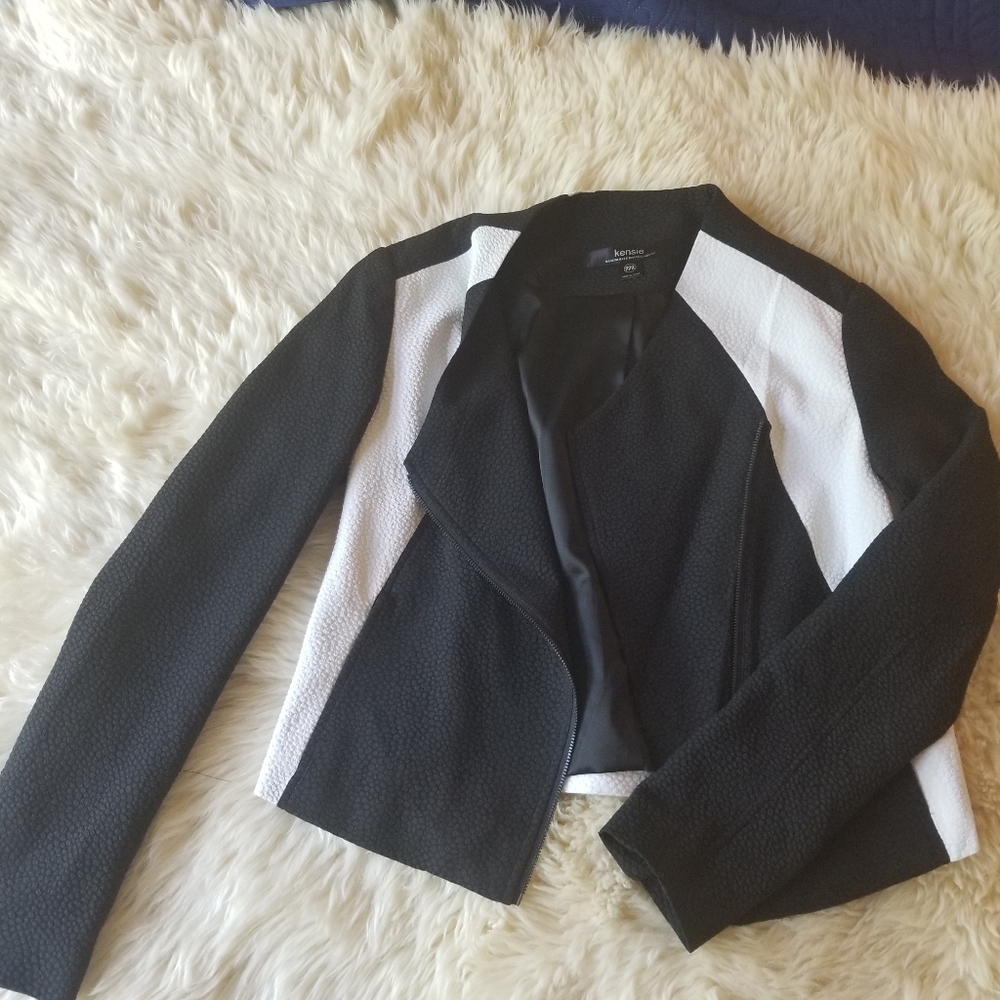 Lightweight moto style suit jacket